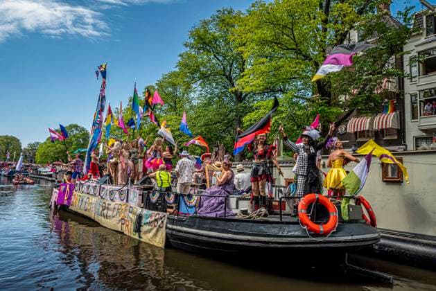 August 1, 2026, Amsterdam, North Holland, Netherlands: August 1, 2026, Amsterdam, the Netherlands. Hundreds of thousands of spectators joined the 30th edition of the Pride Canal Parade, the highlight of WorldPride Amsterdam 2026. This yearÃ¢â‚¬â ¢s parade also included the WorldPride Stadium grandstand, with seating for approximately 10,000 people to watch as floats pass. Amsterdam Netherlands - ZUMAp202 20260801_zip_p202_032 Copyright: xJamesxPetermeierx