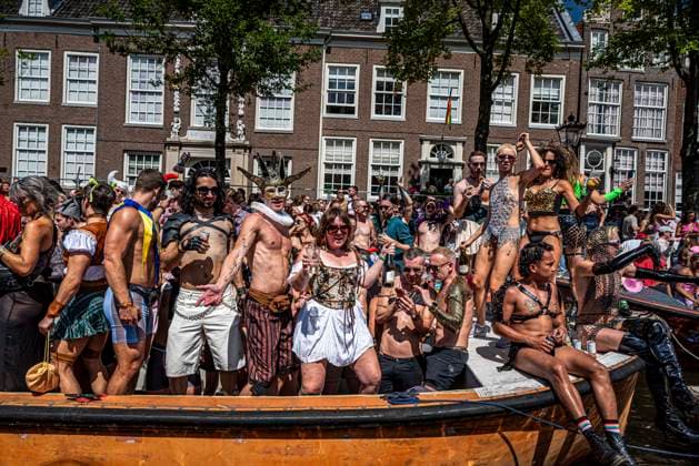 August 1, 2026, Amsterdam, North Holland, Netherlands: August 1, 2026, Amsterdam, the Netherlands. Hundreds of thousands of spectators joined the 30th edition of the Pride Canal Parade, the highlight of WorldPride Amsterdam 2026. This yearÃ¢â‚¬â ¢s parade also included the WorldPride Stadium grandstand, with seating for approximately 10,000 people to watch as floats pass. Amsterdam Netherlands - ZUMAp202 20260801_zip_p202_036 Copyright: xJamesxPetermeierx