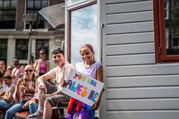 August 1, 2026, Amsterdam, North Holland, Netherlands: August 1, 2026, Amsterdam, the Netherlands. Hundreds of thousands of spectators joined the 30th edition of the Pride Canal Parade, the highlight of WorldPride Amsterdam 2026. This yearÃ¢â‚¬â ¢s parade also included the WorldPride Stadium grandstand, with seating for approximately 10,000 people to watch as floats pass. Amsterdam Netherlands - ZUMAp202 20260801_zip_p202_046 Copyright: xJamesxPetermeierx
