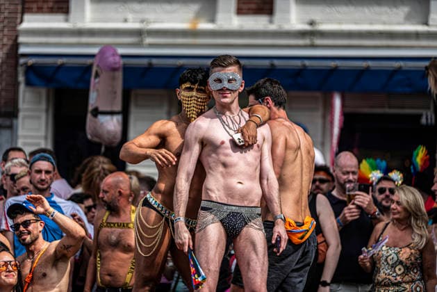 August 1, 2026, Amsterdam, North Holland, Netherlands: Hundreds of thousands of spectators joined the 30th edition of the Pride Canal Parade, the highlight of WorldPride Amsterdam 2026. This yearÃ¢â‚¬â ¢s parade also included the WorldPride Stadium grandstand, with seating for approximately 10,000 people to watch as floats pass. Amsterdam Netherlands - ZUMAp202 20260801_zip_p202_048 Copyright: xJamesxPetermeierx