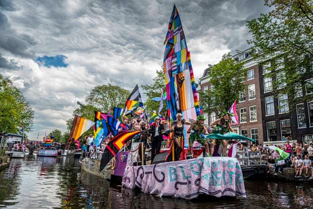 August 1, 2026, Amsterdam, North Holland, Netherlands: August 1, 2026, Amsterdam, the Netherlands. Hundreds of thousands of spectators joined the 30th edition of the Pride Canal Parade, the highlight of WorldPride Amsterdam 2026. This yearÃ¢â‚¬â ¢s parade also included the WorldPride Stadium grandstand, with seating for approximately 10,000 people to watch as floats pass. Amsterdam Netherlands - ZUMAp202 20260801_zip_p202_065 Copyright: xJamesxPetermeierx