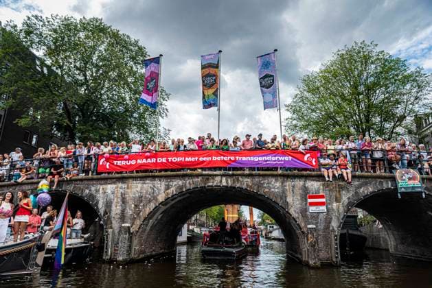 August 1, 2026, Amsterdam, North Holland, Netherlands: August 1, 2026, Amsterdam, the Netherlands. Hundreds of thousands of spectators joined the 30th edition of the Pride Canal Parade, the highlight of WorldPride Amsterdam 2026. This yearÃ¢â‚¬â ¢s parade also included the WorldPride Stadium grandstand, with seating for approximately 10,000 people to watch as floats pass. Amsterdam Netherlands - ZUMAp202 20260801_zip_p202_076 Copyright: xJamesxPetermeierx