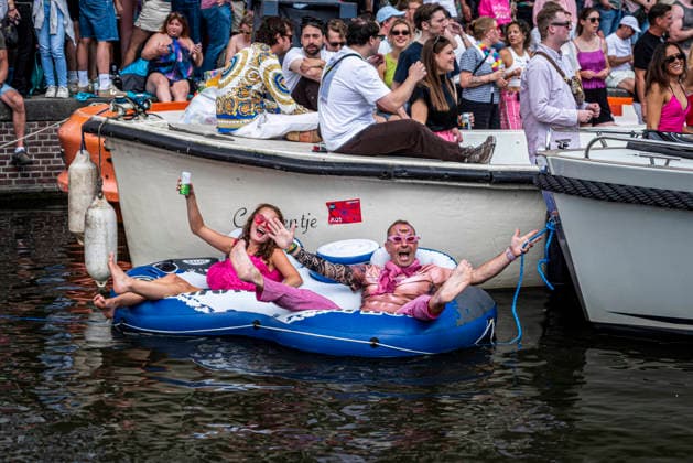 August 1, 2026, Amsterdam, North Holland, Netherlands: August 1, 2026, Amsterdam, the Netherlands. Hundreds of thousands of spectators joined the 30th edition of the Pride Canal Parade, the highlight of WorldPride Amsterdam 2026. This yearÃ¢â‚¬â ¢s parade also included the WorldPride Stadium grandstand, with seating for approximately 10,000 people to watch as floats pass. Amsterdam Netherlands - ZUMAp202 20260801_zip_p202_092 Copyright: xJamesxPetermeierx