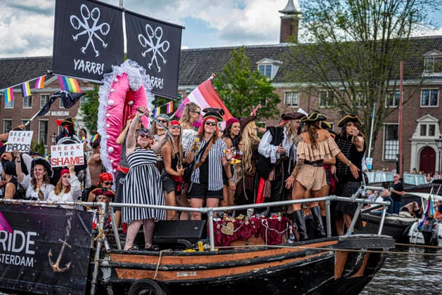 August 1, 2026, Amsterdam, North Holland, Netherlands: August 1, 2026, Amsterdam, the Netherlands. Hundreds of thousands of spectators joined the 30th edition of the Pride Canal Parade, the highlight of WorldPride Amsterdam 2026. This yearÃ¢â‚¬â ¢s parade also included the WorldPride Stadium grandstand, with seating for approximately 10,000 people to watch as floats pass. Amsterdam Netherlands - ZUMAp202 20260801_zip_p202_096 Copyright: xJamesxPetermeierx