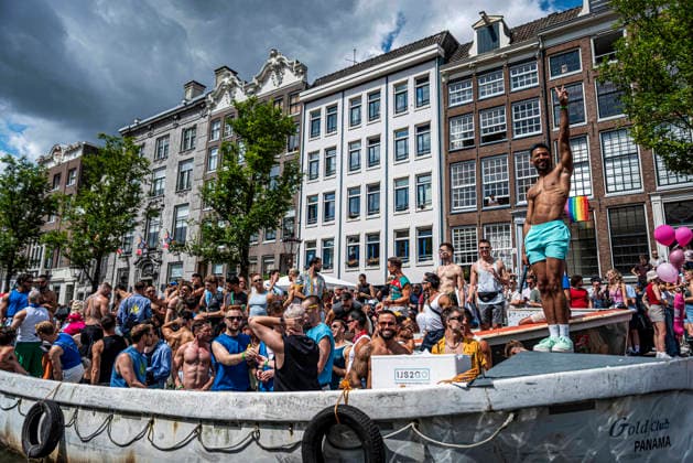 August 1, 2026, Amsterdam, North Holland, Netherlands: August 1, 2026, Amsterdam, the Netherlands. Hundreds of thousands of spectators joined the 30th edition of the Pride Canal Parade, the highlight of WorldPride Amsterdam 2026. This yearÃ¢â‚¬â ¢s parade also included the WorldPride Stadium grandstand, with seating for approximately 10,000 people to watch as floats pass. Amsterdam Netherlands - ZUMAp202 20260801_zip_p202_104 Copyright: xJamesxPetermeierx