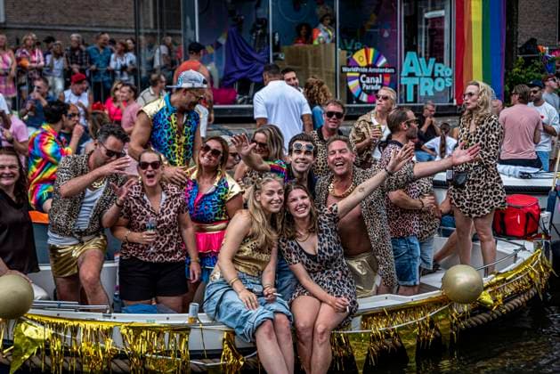 August 1, 2026, Amsterdam, North Holland, Netherlands: August 1, 2026, Amsterdam, the Netherlands. Hundreds of thousands of spectators joined the 30th edition of the Pride Canal Parade, the highlight of WorldPride Amsterdam 2026. This yearÃ¢â‚¬â ¢s parade also included the WorldPride Stadium grandstand, with seating for approximately 10,000 people to watch as floats pass. Amsterdam Netherlands - ZUMAp202 20260801_zip_p202_114 Copyright: xJamesxPetermeierx
