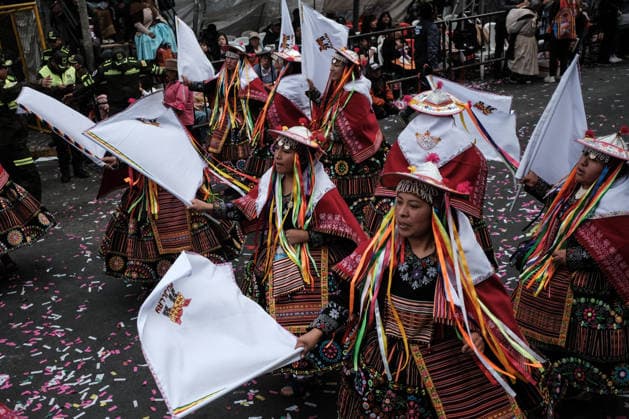 Thousands dance at Gran Poder, one of South America s largest folk festivals LA PAZ, BOLIVIA - AUGUST 1: Dancers from the Pujllay dance participate in the entrance of the Gran Poder in La Paz, Bolivia, on August 01, 2026. The Senor Jesús del Gran Poder Procession in La Paz, Bolivia, is a massive celebration of faith and folklore that was declared Intangible Cultural Heritage of Humanity by UNESCO in 2019. The event brings together more than 70 dance troupes and tens of thousands of dancers and musicians. Jorge Mateo Romay Salinas Anadolu La paz Bolivia. Editorial use only. Please get in touch for any other usage.  Copyright: x2026xAnadoluxJorgexMateoxRomayxSalinasx