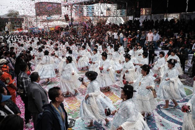 Thousands dance at Gran Poder, one of South America s largest folk festivals LA PAZ, BOLIVIA - AUGUST 1: Dancers from the Morenada dance participate in the entrance of the Gran Poder in La Paz, Bolivia, on August 01, 2026. The Senor Jesús del Gran Poder Procession in La Paz, Bolivia, is a massive celebration of faith and folklore that was declared Intangible Cultural Heritage of Humanity by UNESCO in 2019. The event brings together more than 70 dance troupes and tens of thousands of dancers and musicians. Jorge Mateo Romay Salinas Anadolu La paz Bolivia. Editorial use only. Please get in touch for any other usage.  Copyright: x2026xAnadoluxJorgexMateoxRomayxSalinasx