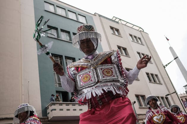 Thousands dance at Gran Poder, one of South America s largest folk festivals LA PAZ, BOLIVIA - AUGUST 1: A dancer from the Cullaguada participates in the entrance of the Gran Poder in La Paz, Bolivia, on August 01, 2026. The Senor Jesús del Gran Poder Procession in La Paz, Bolivia, is a massive celebration of faith and folklore that was declared Intangible Cultural Heritage of Humanity by UNESCO in 2019. The event brings together more than 70 dance troupes and tens of thousands of dancers and musicians. Jorge Mateo Romay Salinas Anadolu La paz Bolivia. Editorial use only. Please get in touch for any other usage.  Copyright: x2026xAnadoluxJorgexMateoxRomayxSalinasx