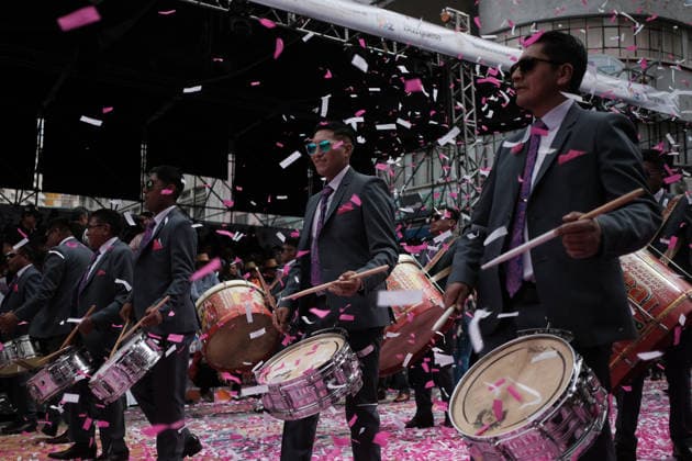 Thousands dance at Gran Poder, one of South America s largest folk festivals LA PAZ, BOLIVIA - AUGUST 1: Musicians participate in the entrance of the Gran Poder in La Paz, Bolivia, on August 01, 2026. The Senor Jesús del Gran Poder Procession in La Paz, Bolivia, is a massive celebration of faith and folklore that was declared Intangible Cultural Heritage of Humanity by UNESCO in 2019. The event brings together more than 70 dance troupes and tens of thousands of dancers and musicians. Jorge Mateo Romay Salinas Anadolu La paz Bolivia. Editorial use only. Please get in touch for any other usage.  Copyright: x2026xAnadoluxJorgexMateoxRomayxSalinasx
