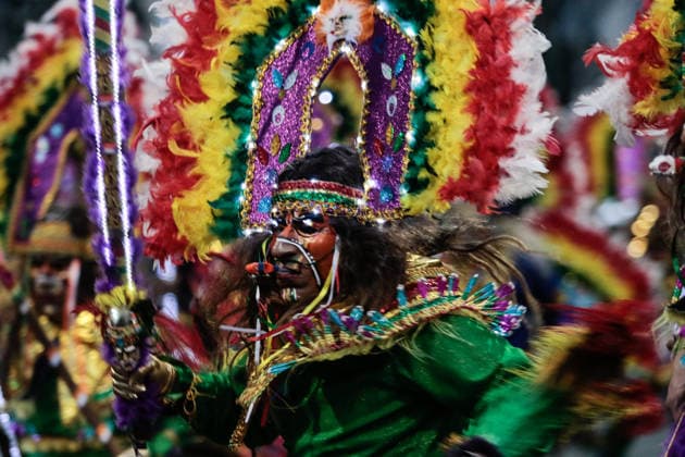Thousands dance at Gran Poder, one of South America s largest folk festivals LA PAZ, BOLIVIA - AUGUST 1: A dancer from the Tobas participates in the entrance of the Gran Poder in La Paz, Bolivia, on August 01, 2026. The Senor Jesús del Gran Poder Procession in La Paz, Bolivia, is a massive celebration of faith and folklore that was declared Intangible Cultural Heritage of Humanity by UNESCO in 2019. The event brings together more than 70 dance troupes and tens of thousands of dancers and musicians. Jorge Mateo Romay Salinas Anadolu La paz Bolivia. Editorial use only. Please get in touch for any other usage.  Copyright: x2026xAnadoluxJorgexMateoxRomayxSalinasx