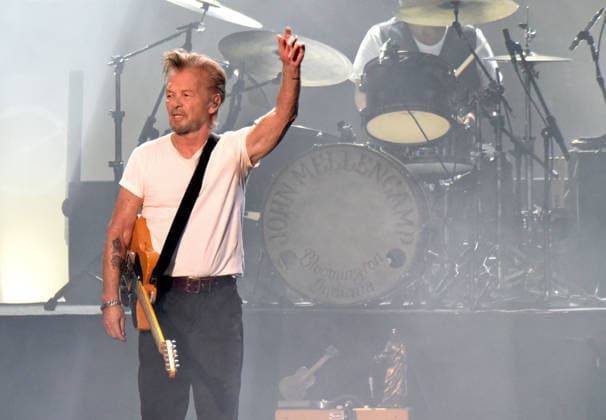 August 1, 2026, Atlanta, Georgia, USA: John Mellencamp, Dancing Words Tour The Greatest Hits, Ameris Bank Amphitheatre, Alpharetta, Georgia. August 1, 2026 Atlanta USA  - ZUMAs380 20260801_zep_s380_068 Copyright: xDerekxStormx