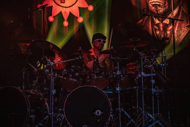 August 1, 2026, Milano, Lombardia, Italy: Drummer John Hoffer Hoffman performs live with American rock band Primus during their only Italian concert of their UK + Europe 2026 European tour, held at the Circolo Magnolia at Idroscalo. The historic alternative metal funk rock band returned to Italy after 11-years absence. Milano Italy - ZUMAs197 20260801_aaa_s197_147 Copyright: xCarloxVerganix