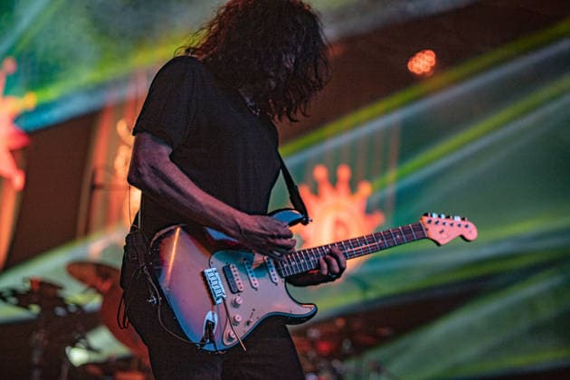 August 1, 2026, Milano, Lombardia, Italy: Guitarist Reid Lawrence LaLonde, better known as Larry LaLonde, performs live with American rock band Primus during their only Italian concert of their UK + Europe 2026 European tour, held at the Circolo Magnolia at Idroscalo. The historic alternative metal funk rock band returned to Italy after 11-years absence. Milano Italy - ZUMAs197 20260801_aaa_s197_158 Copyright: xCarloxVerganix