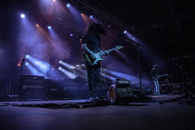 August 1, 2026, Milano, Lombardia, Italy: Guitarist Reid Lawrence LaLonde, better known as Larry LaLonde, performs live with American rock band Primus during their only Italian concert of their UK + Europe 2026 European tour, held at the Circolo Magnolia at Idroscalo. The historic alternative metal funk rock band returned to Italy after 11-years absence. Milano Italy - ZUMAs197 20260801_aaa_s197_161 Copyright: xCarloxVerganix