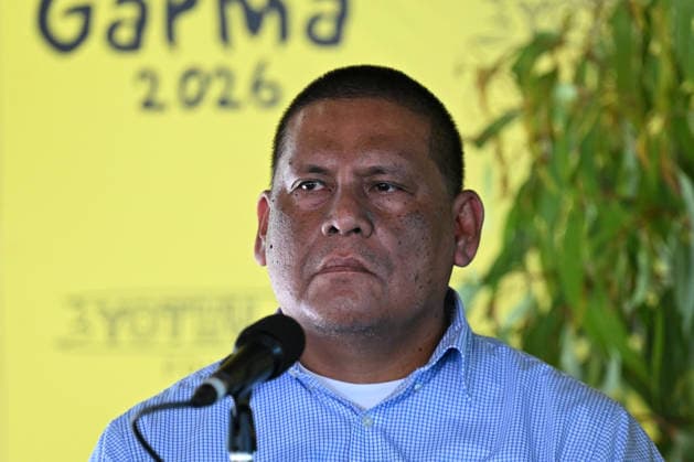 GARMA FESTIVAL, Senator, Siegfried Nakamura of Palau looks on during the 26th annual Garma Festival in Gulkula, Northern Territory, Saturday, August 2, 2026. The Garma Festival takes place on the remote northeast Arnhem Land, celebrating Yolngu culture and customs in a four-day event hosted by the Yothu Yindi Foundation. ( NO ARCHIVING - VISUALS FROM THE YYF GARMA 26TH ANNIVERSARY ARE STRICTLY FOR NEWS AND CURRENT AFFAIRS COVERAGE ONLY. VISUALS MUST NOT BE USED FOR PROMOTIONAL, ADVERTISING, COMMERCIAL, FUNDRAISING OR ANY OTHER PURPOSE Gulkula Ceremonial Site Northern Territory Australia  Copyright: xJamesxRossx 20260802116139959027