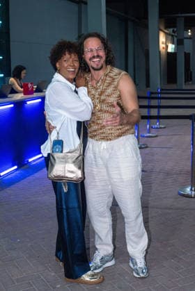 RIO DE JANEIRO, RJ - 01.08.2026: DJAVAN DJAVANEAR 50 ANOS - Artists Isabel Filardis and Julio Cesar attended the "Djavanear" tour where artist Djavan celebrates five decades of his career at the Farmasi arena this Saturday (1st). x2992496x  CarlosxSanttos