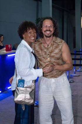 RIO DE JANEIRO, RJ - 01.08.2026: DJAVAN DJAVANEAR 50 ANOS - Artists Isabel Filardis and Julio Cesar attended the "Djavanear" tour where artist Djavan celebrates five decades of his career at the Farmasi arena this Saturday (1st). x2992497x  CarlosxSanttos