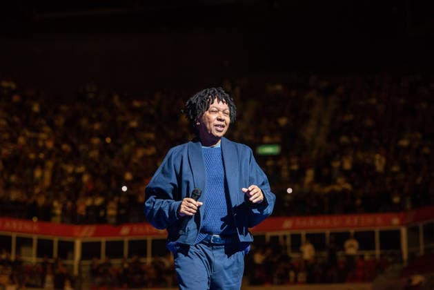 RIO DE JANEIRO, RJ - 01.08.2026: DJAVAN DJAVANEAR 50 ANOS - The "Djavanear" tour, in which the artist Djavan celebrates five decades of his career, arrives in Rio de Janeiro at the Farmasi arena this Saturday (1st) for three nights with tickets already sold out. x2992531x  CarlosxSanttos