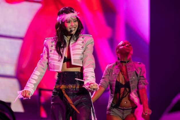 August 1, 2026, Chicago, Illinois, USA: South Korean singer JENNIE (JENNIE KIM) during the Lollapalooza Music Festival at Grant Park in Chicago, Illinois Chicago USA  - ZUMAs135 20260801_zap_s135_019 Copyright: xDanielxDeSloverx