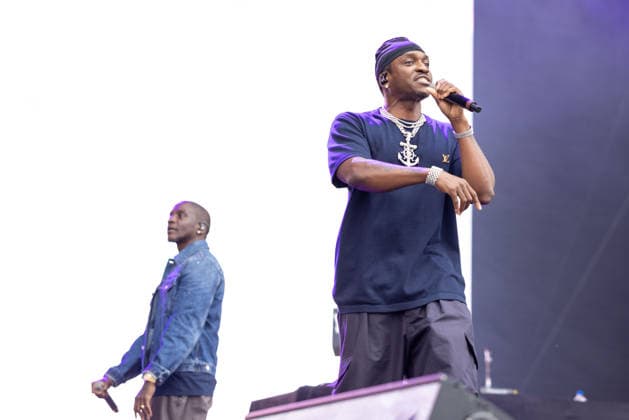 Musik, Lollapalooza Festival in Chicago, Pusha T August 1, 2026, Chicago, Illinois, USA: GENE Ã¢â‚¬oeMALICEÃ¢â‚¬Â? THORNTON and TERRENCE Ã¢â‚¬oePUSHA TÃ¢â‚¬Â? THORNTON of Clipse during the Lollapalooza Music Festival at Grant Park in Chicago, Illinois Chicago USA  - ZUMAs135 20260801_zap_s135_073 Copyright: xDanielxDeSloverx