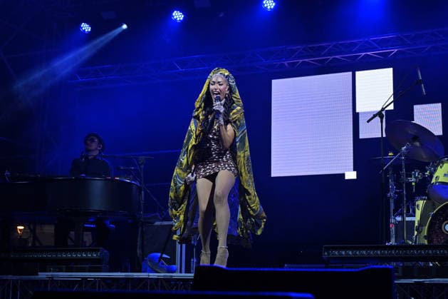 IPA87177953 - Nina Zilli performs live during the Summer Fest 2026 concert in Ladispoli on August 1, 2026, in Rome, Italy. (Photo by Roberto Bettacchi)  Copyright: xRobertoxBettacchi LiveMediax xx 87177953