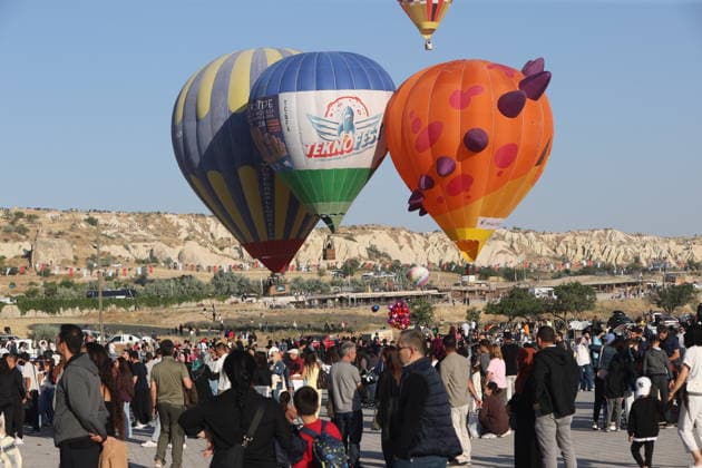 Cappadocia Balloon Festival concludes with colorful scenes NEVSEHIR, TURKIYE - AUGUST 2: A view of balloons during the 7th Cappadocia Balloon Festival concluded with the participation of 30 special-shaped hot air balloons brought from Turkiye and abroad in Nevsehir, Turkiye, on August 2, 2026. As part of the festival, sunrise demonstration flights over Goreme featured heart, owl, parrot, rocket, and globe-shaped balloons, creating colorful scenes above the region s iconic fairy chimneys and attracting the attention of both local and international visitors. Behcet Alkan Anadolu Nevsehir Turkey. Editorial use only. Please get in touch for any other usage.  Copyright: x2026xAnadoluxBehcetxAlkanx