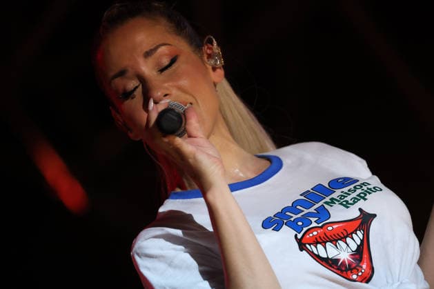 Music Concert - BABY K - SANREMO The italian singer Baby K during the concert in Sanremo during BABY K - SANREMO, Music Concert in SANREMO, Italy, August 01 2026 SANREMO ONE SUMMER NIGHT SANREMO ESTATE 2026 Italy Copyright: xRenataxRoattinox xLiveMediax LPM_2591156