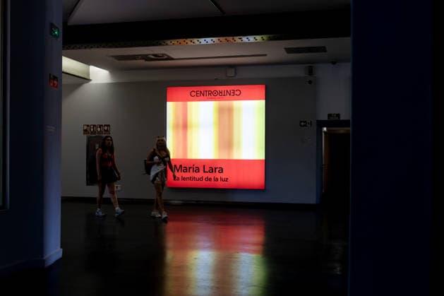 Exhibition: The Slowness of Light: María Lara, Madrid. Several people visit the exhibition The Slowness of Light: María Lara at CentroCentro on August 2, 2026, in Madrid, Spain. Artist María Lara Loja, born in Granada in 1940, brings together nearly 40 works in this exhibition—including paintings and drawings—that span her career over the last twenty-five years. AUGUST 2, 2026, Madrid, Spain  Copyright: xRicardoxRubiox 7699104