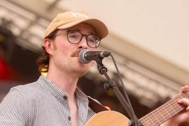 George Boomsma in concert at Cambridge Folk Festival at Cherry Hinton Hall Park, Cambridge, UK Cambridge, UK, 2 August, 2026. George Boomsma in concert at Cambridge Folk Festival. Pictured left to right, George Boomsma., Credit:Stephen Keable Avalon UK, Cambridgeshire, Cambridge, Cherry Hinton Hall Park  Copyright: xStephenxKeablex xAvalonx 1120274902