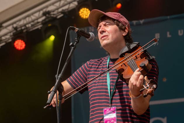 Christina Alden and Alex Patterson in concert at Cambridge Folk Festival at Cherry Hinton Hall Park in Cambridge, UK on 02 August 2026 Alex Patterson performing with Christina Alden and Alex Patterson in concert at Cambridge Folk Festival at Cherry Hinton Hall Park in Cambridge, UK on 02 August 2026, Credit:Stephen Keable Avalon UK, Cambridgeshire, Cambridge, Cherry Hinton Hall Park  Copyright: xStephenxKeablex xAvalonx 1120264983