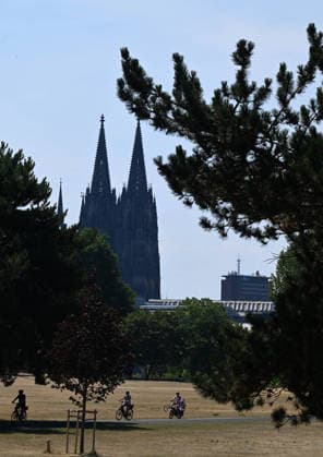 02.08.2026, xophax, öffentliches Leben, Köln, Rheinpark , Kölner Dom. Sommer in Köln Köln *** August 2, 2026, xophax, public life, Cologne, Rheinpark, Cologne Cathedral, Summer in Cologne, Cologne
