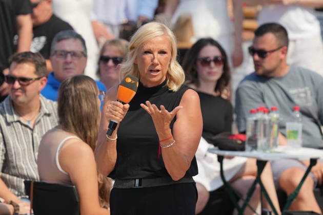 ZDF-Fernsehgarten 2026. Andrea (Kiwi) Kiewel im ZDF Fernsehgarten mit dem Motto Rock im Garten am 02.08.2026 in Mainz. Mainz ZDF Fernsehgarten Rheinland-Pfalz *** ZDF Fernsehgarten 2026: Andrea Kiwi Kiewel on ZDF Fernsehgarten with the theme Rock in the Garden on August 2, 2026, in Mainz, Rhineland-Palatinate, ZDF Fernsehgarten