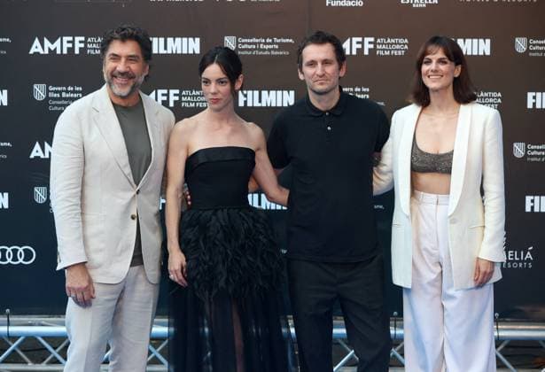 The Queen presides over the closing ceremony of the 16th edition of the Atlàntida Mallorca Film Fest 2025 Miguel Bernardeau at the closing ceremony of the 16th edition of the Atlàntida Mallorca Film Fest 2025 , on 2 August 2026, in Palma de Mallorca (Balearic Islands, Spain). The festival was launched 16 years ago as Spain’s first online film festival, and it set out with a mission: to introduce the public to the best international films that did not find a place in cinemas. FILM. 02 Aug 2026 Pictured: Javier Bardem, Victoria Luengo, Raúl Arévalo and Melina Matthews at the closing ceremony of the 16th edition of the Atlàntida Mallorca Film Fest 2025 , on 2 August 2026, in Palma de Mallorca (Balearic Islands, Spain). The festival was  Copyright: xThexMegaxAgencyxEuropaxPressx xMEGAx