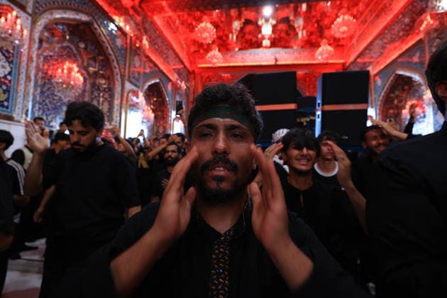 Arbaeen commemorations in Karbala KARBALA, IRAQ - AUGUST 2: Shiite Muslims gather between the shrines of Imam Hussein and his brother, Imam Abbas, to take part in mourning processions during the annual Arbaeen commemorations in Karbala, Iraq, on August 2, 2026. Arbaeen marks the 40th day after Ashura and commemorates the 7th-century martyrdom of Hazrat Hussein, the grandson of Prophet Muhammad, along with 72 of his companions at the Battle of Karbala. Millions of local and international pilgrims converge on the holy city each year to participate in the rituals, which are marked by lamentations and the recitation of elegies. Murtadha Al-Sudani Anadolu Karbala Iraq. Editorial use only. Please get in touch for any other usage.  Copyright: x2026xAnadoluxMurtadhaxAl-Sudanix