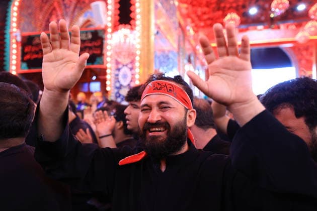 Arbaeen commemorations in Karbala KARBALA, IRAQ - AUGUST 2: Shiite Muslims gather between the shrines of Imam Hussein and his brother, Imam Abbas, to take part in mourning processions during the annual Arbaeen commemorations in Karbala, Iraq, on August 2, 2026. Arbaeen marks the 40th day after Ashura and commemorates the 7th-century martyrdom of Hazrat Hussein, the grandson of Prophet Muhammad, along with 72 of his companions at the Battle of Karbala. Millions of local and international pilgrims converge on the holy city each year to participate in the rituals, which are marked by lamentations and the recitation of elegies. Murtadha Al-Sudani Anadolu Karbala Iraq. Editorial use only. Please get in touch for any other usage.  Copyright: x2026xAnadoluxMurtadhaxAl-Sudanix
