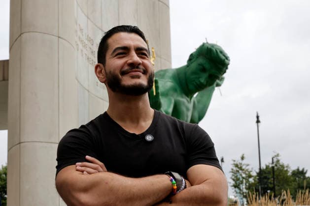 August 2, 2026, Detroit, Mi, United States: Dr. ABDUL EL-SAYED Democrat from Michigan candidate for U.S. Senate campaigns in Detroit, Michigan on August 2, 2026. Detroit United States - ZUMAk12_ 20260802_fap_k12_015 Copyright: xJeffxKowalskyx