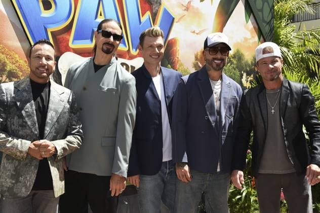 AJ McLean, Nick Carter, Kevin Richardson, Howie Dorough , Brian Littrell at arrivals for PAW PATROL: THE DINO MOVIE Global Premiere, Paramount Theater, Los Angeles, CA, August 02, 2026. Photo By: Elizabeth Goodenough Everett Collection PAW PATROL: THE DINO MOVIE Global Premiere PUBLICATIONXNOTxINxCANxCHNxFRAxITAxJPNxNORxPOLxRUSxESPxUKxUSA