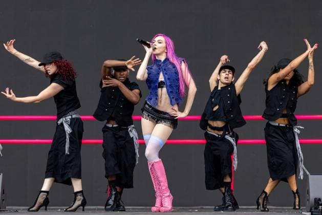 August 2, 2026, Chicago, Illinois, USA: Slovak singer ADELA (ADELA JERGOVA) during the Lollapalooza Music Festival at Grant Park in Chicago, Illinois Chicago USA  - ZUMAs135 20260802_zap_s135_028 Copyright: xDanielxDeSloverx