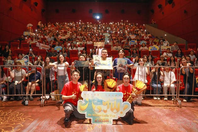 SHENYANG, CHINA - AUGUST 02: Director Mou Zhengyang and producer Cao Linlin attend the road show for film All Wishes Come True on August 2, 2026 in Shenyang, Liaoning Province of China.  Copyright: xVCGx 111657761525