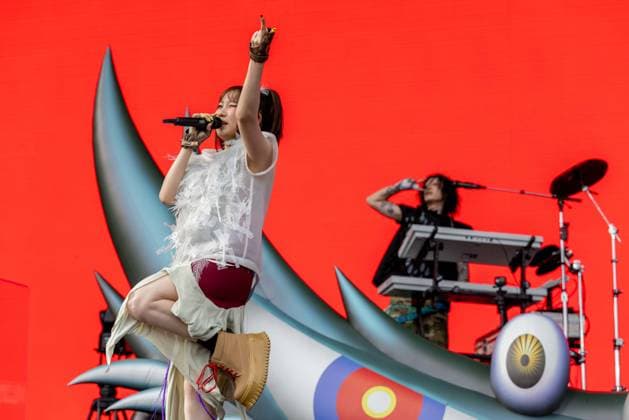 August 2, 2026, Chicago, Illinois, USA: IKURU and AYESE of Japanese musical duo Yoasobi during the Lollapalooza Music Festival at Grant Park in Chicago, Illinois Chicago USA  - ZUMAs135 20260802_zap_s135_050 Copyright: xDanielxDeSloverx