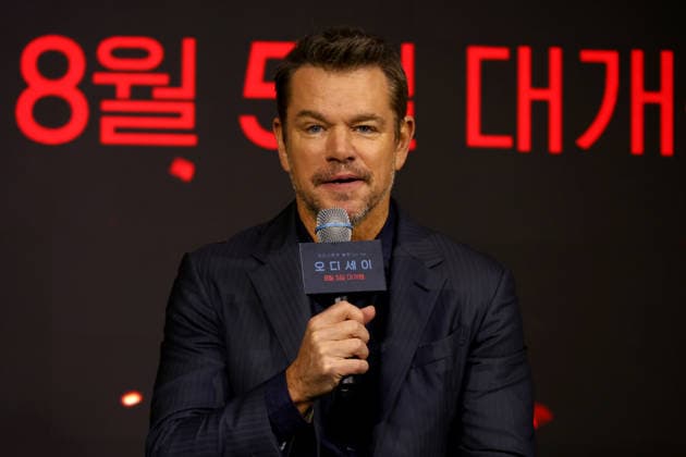 Nolan, Damon, Theron, Thomas attend press conference for The Odyssey in Seoul Actor Matt Damon speaks during a press conference for the film The Odyssey in Seoul, South Korea, on August 03, 2026. The epic fantasy, based on Homer s ancient Greek poem, follows the hero Odysseus on his perilous journey home after the Trojan War. Seoul South Korea  Copyright: xMatrixxImages JungxUi-Chelx