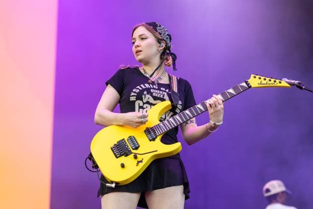 August 2, 2026, Chicago, Illinois, USA: MEG MILLS of Turnstile during the Lollapalooza Music Festival at Grant Park in Chicago, Illinois Chicago USA  - ZUMAs135 20260802_zap_s135_117 Copyright: xDanielxDeSloverx
