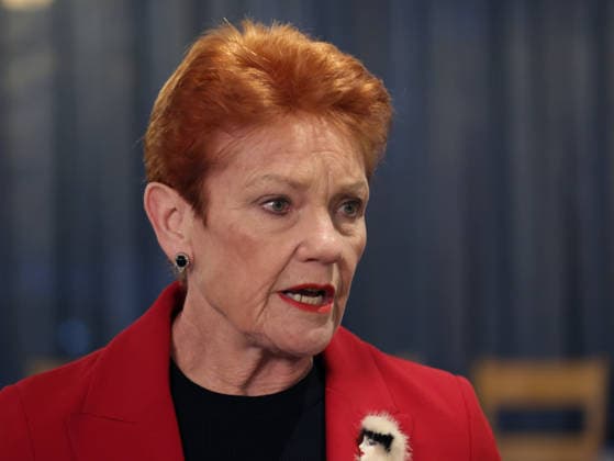 PAULINE HANSON MEET THE CANDIDATES, Pauline Hanson arrives at a venue in Hawthorn, to Meet One Nation Candidates in Melbourne, Monday, August 3, 2026. ( NO ARCHIVING MELBOURNE VICTORIA AUSTRALIA  Copyright: xDAVIDxCROSLINGx 20260803132131594073