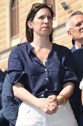 August 2, 2026, Bologna, Italia, Italy: Democratic Party secretary Elly Schlein during the demonstration for the 46th anniversary of the Bologna massacre, Bologna, 02 08 2026 Bologna Italy  - ZUMAa289 20260802_zia_a289_030 Copyright: xAleandroxBiagiantix xAgfx