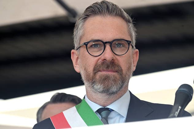 August 2, 2026, Bologna, Italia, Italy: Mayor of Bologna Matteo Lepore during the demonstration for the 46th anniversary of the Bologna massacre, Bologna, 02 08 2026 Bologna Italy  - ZUMAa289 20260802_zia_a289_060 Copyright: xAleandroxBiagiantix xAgfx