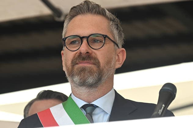 August 2, 2026, Bologna, Italia, Italy: Mayor of Bologna Matteo Lepore during the demonstration for the 46th anniversary of the Bologna massacre, Bologna, 02 08 2026 Bologna Italy  - ZUMAa289 20260802_zia_a289_061 Copyright: xAleandroxBiagiantix xAgfx