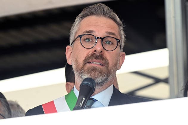 August 2, 2026, Bologna, Italia, Italy: Mayor of Bologna Matteo Lepore during the demonstration for the 46th anniversary of the Bologna massacre, Bologna, 02 08 2026 Bologna Italy  - ZUMAa289 20260802_zia_a289_062 Copyright: xAleandroxBiagiantix xAgfx