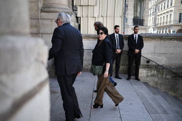 French Singer and pianist Marie-Paule Belle Funeral - Paris Liane Foly arriving at the funeral ceremony for French singer and pianist Marie-Paule Belle at Saint Roch church in Paris, France on August 3, 2026. She died from breast cancer at age 80 on July 25, 2026, in Neuilly-sur-Seine. She was best known for her 1976 hit song La Parisienne ». Photo by Raphael Lafargue ABACAPRESS.COM Paris Ile-de-France France  Copyright: xLafarguexRaphael ABACAx