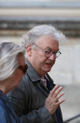 French Singer and pianist Marie-Paule Belle Funeral - Paris Dominique Besnehard arriving at the funeral ceremony for French singer and pianist Marie-Paule Belle at Saint Roch church in Paris, France on August 3, 2026. She died from breast cancer at age 80 on July 25, 2026, in Neuilly-sur-Seine. She was best known for her 1976 hit song La Parisienne ». Photo by Raphael Lafargue ABACAPRESS.COM Paris Ile-de-France France  Copyright: xLafarguexRaphael ABACAx